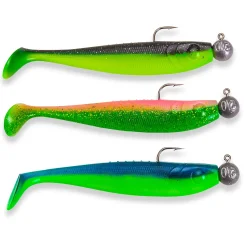 Sänger Angeln Sänger Woozler 15cm/18g Action Pack 5 montiertes Gummifisch-Set| Hechtköder|Hecht Gummifisch