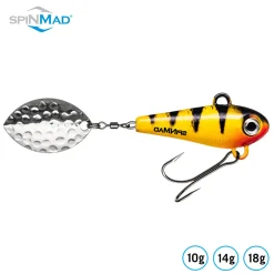SpinMad Originals Lemon Tiger 10g Jig Spinner| Hechtköder|Hecht Spinner