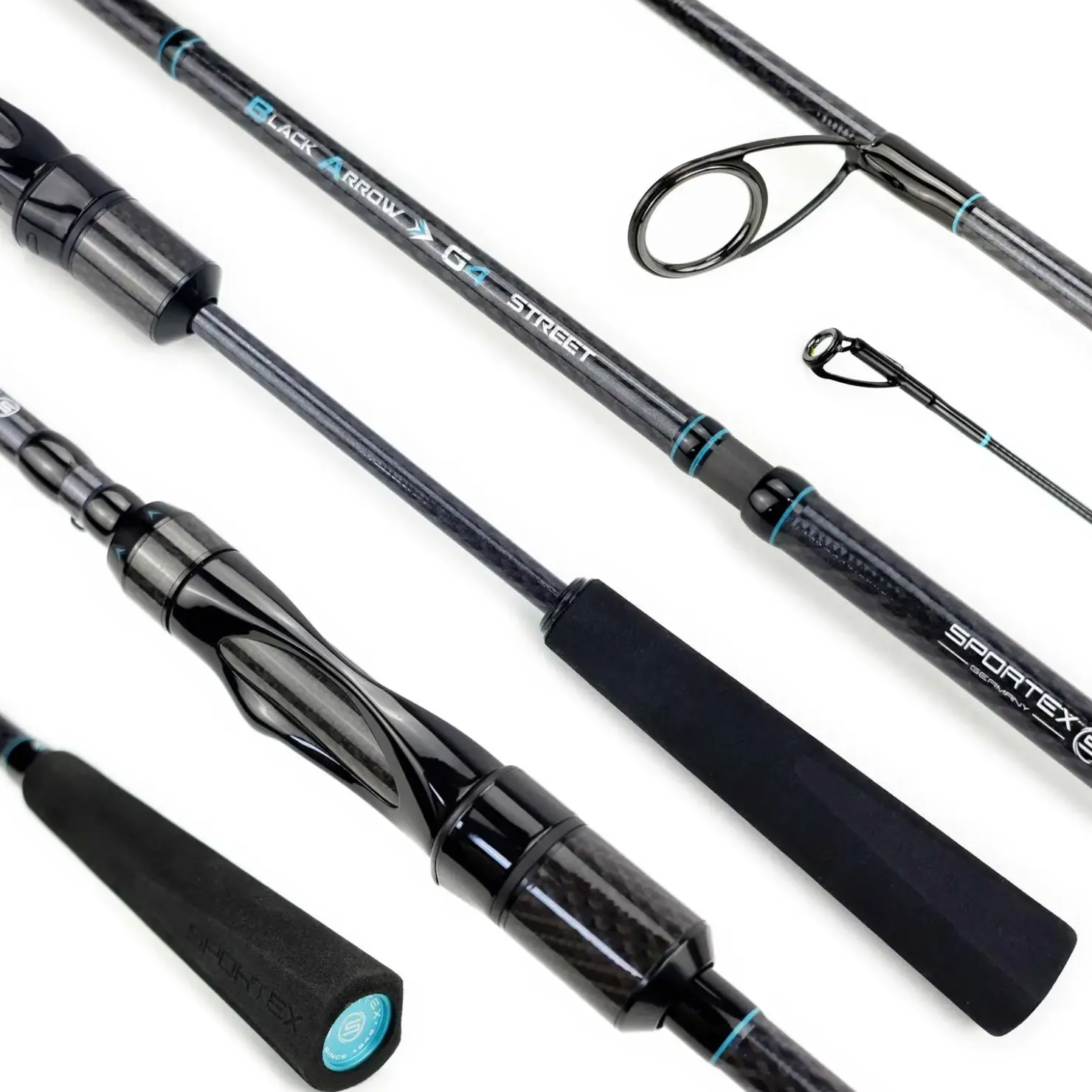 Sportex Black Arrow G4 STREET BA2220 2,05m 2-13g Spinnrute| Barschrute|Forellenrute