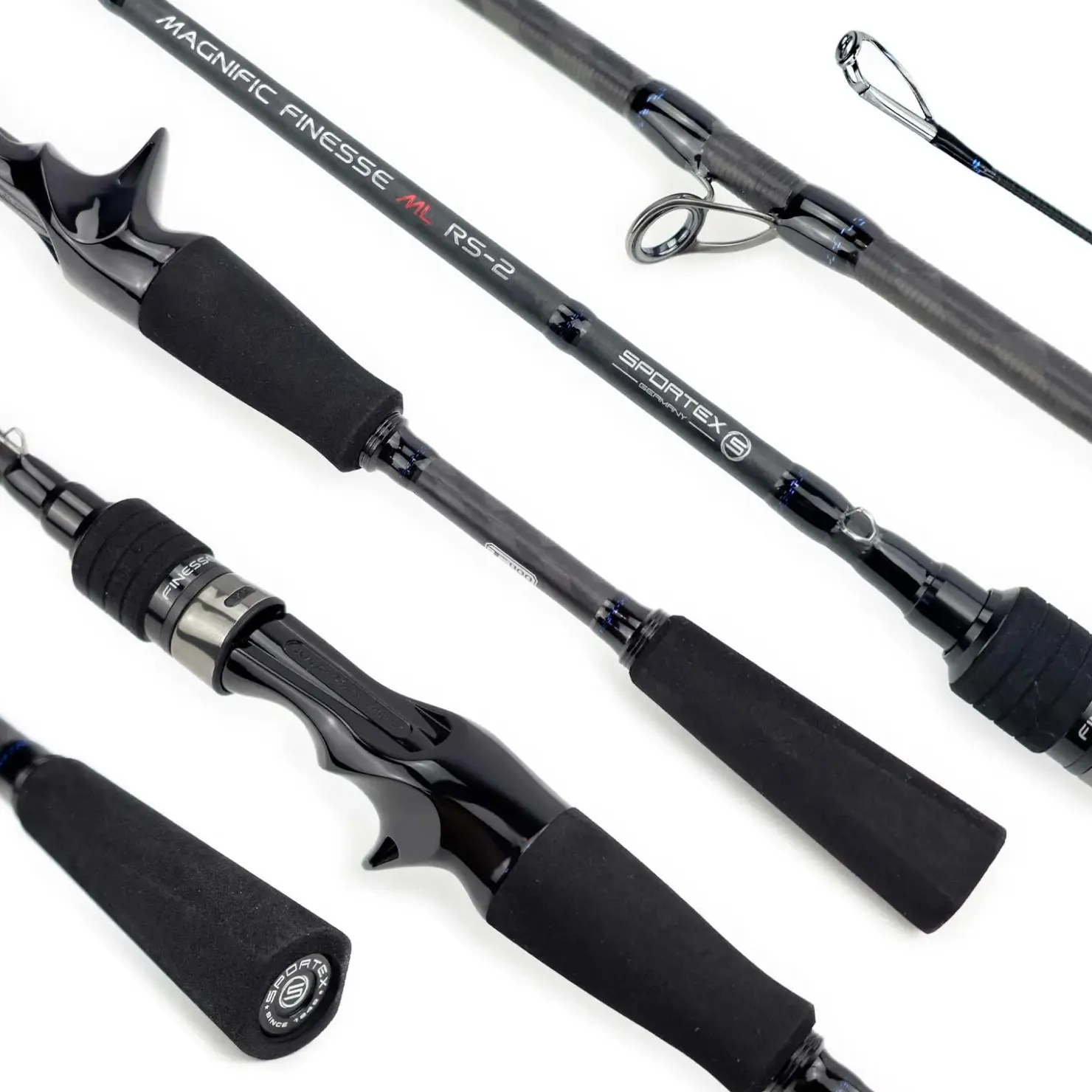 Sportex Magnific Finesse M RS-2 MG1913 1,95m 9-28g Finesse-Baitcastrute| Spinnrute|Zanderrute