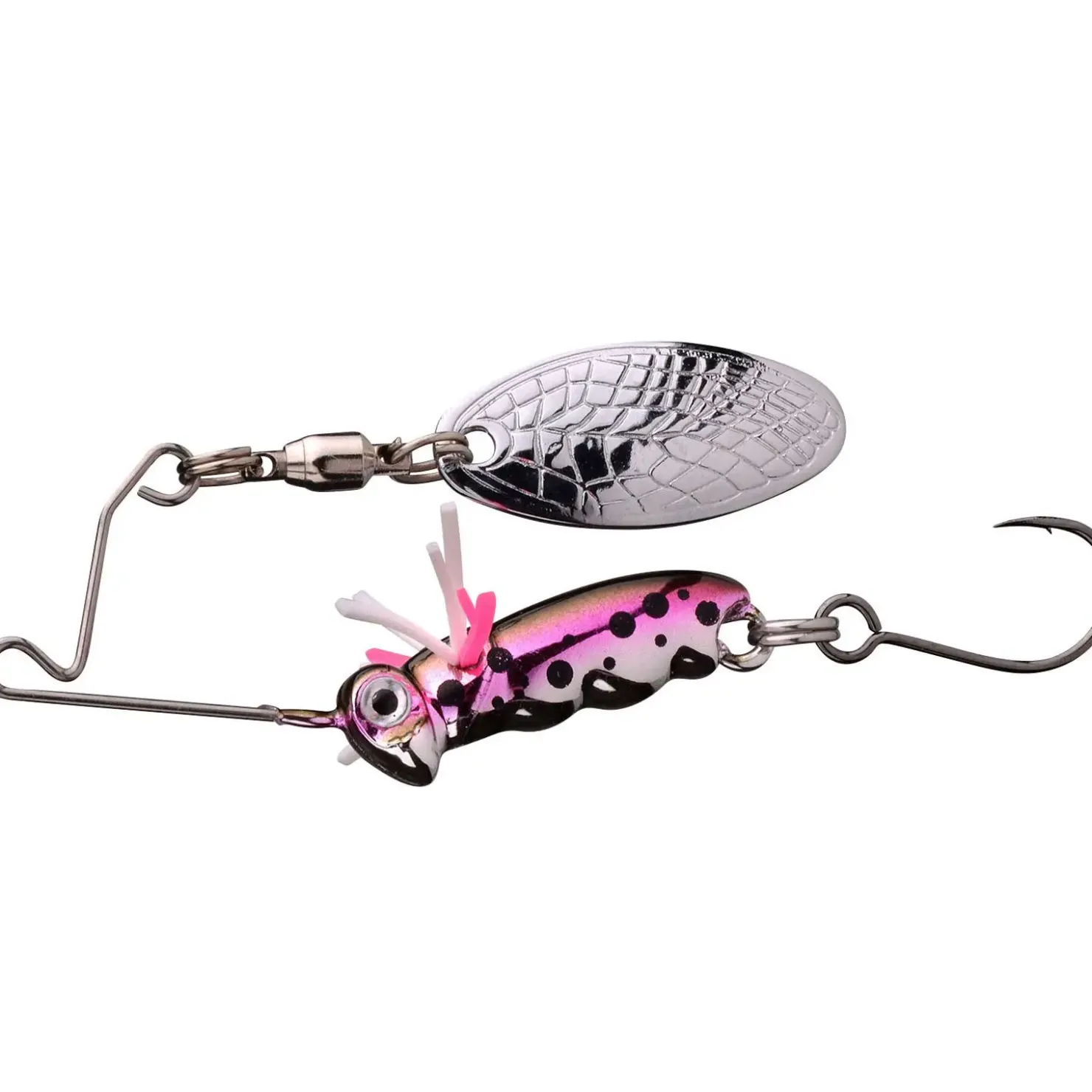 Spro Larva Spinnerbait mit Einzelhaken 4cm 7g| Spinner|Forellenköder
