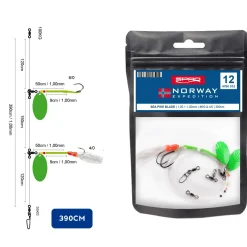 Spro Norway Expedition Rig #12 Paternoster Sea Pike Blade| Dorsch Beifänger|Norwegen Angelköder