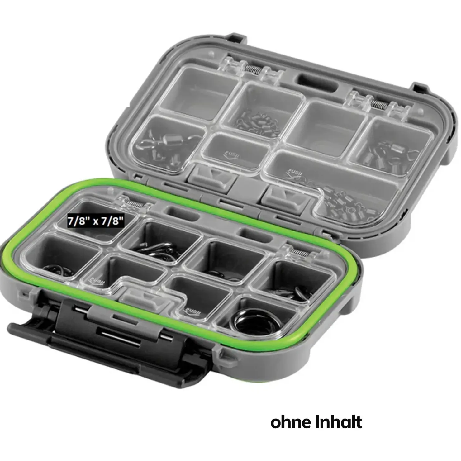 Spro Terminal Box S Waterproof Gray/Green Angelbox| Angelboxen & Köderboxen