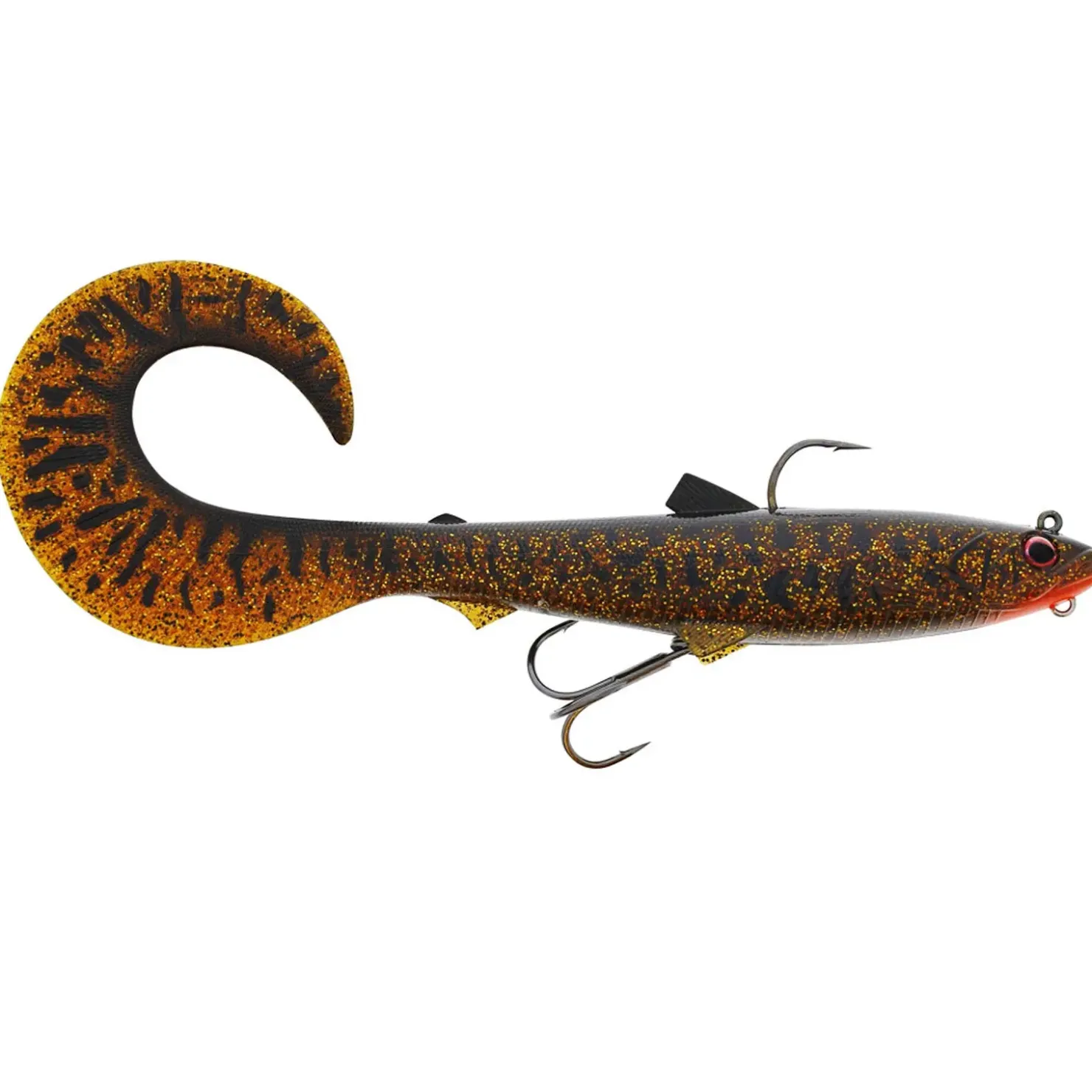 Westin Bullteez Curltail R2F 21cm 73g Sinking Gummifisch montiert| Xxl Köder. Big Baits|Gummifische