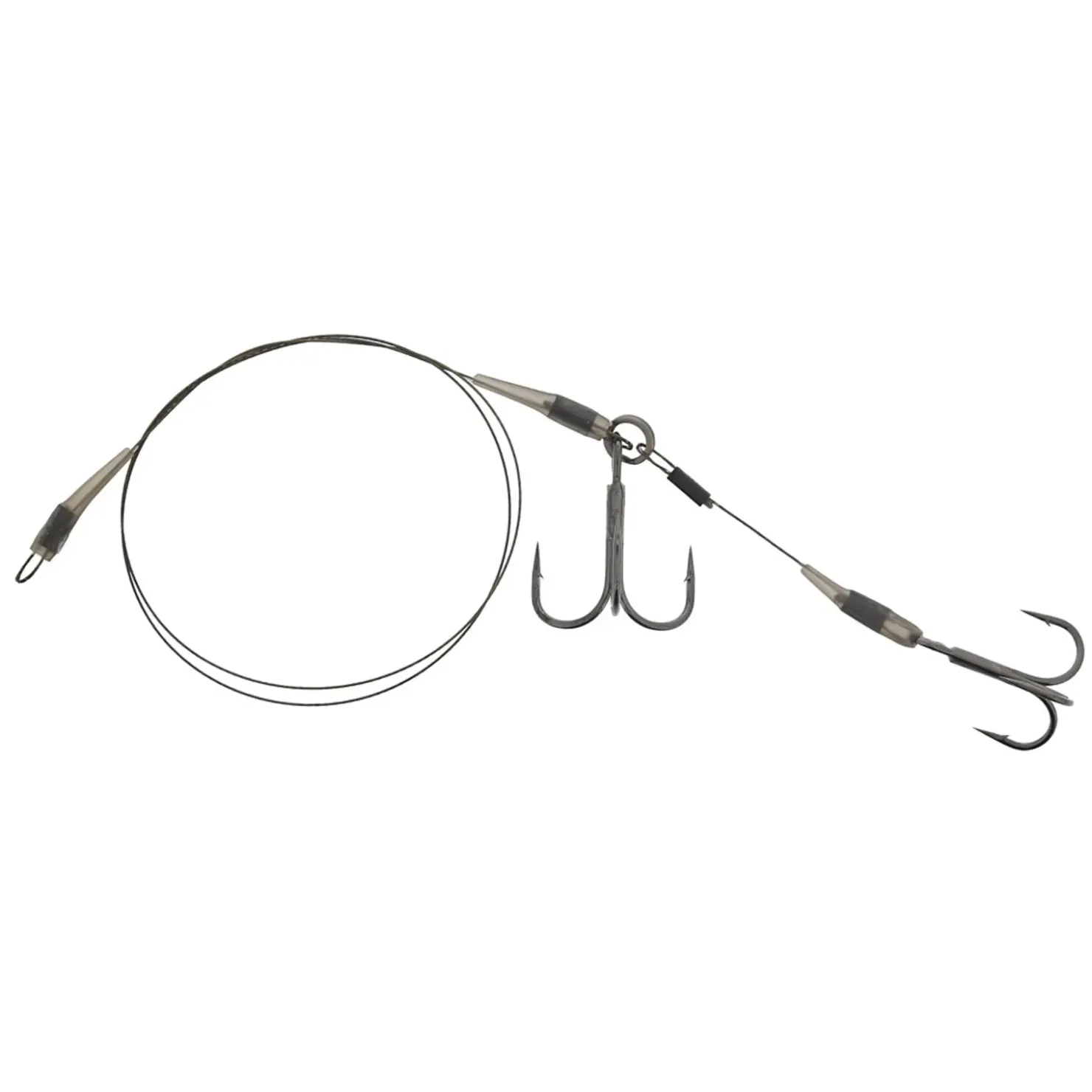 Westin Multi-Purpose Rig M #6+#8 50cm 14kg 1X7 1pcs Stahlvorfach Mit Haken| Wallerhaken & Rigs|Raubfischhaken