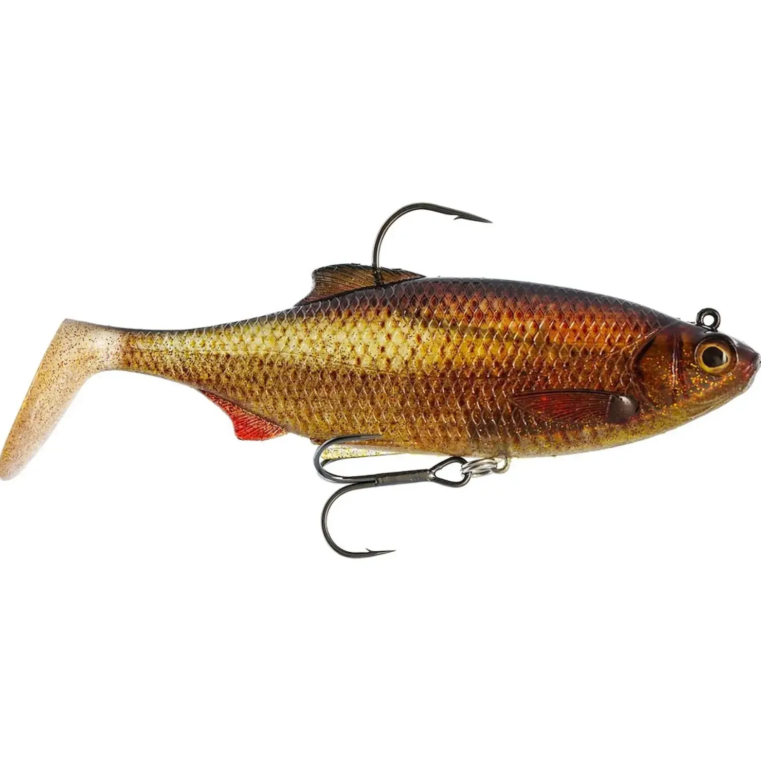 Westin Ricky The Roach Shadtail R2F 14cm 57g Sinking Gummifisch montiert| Gummifische|Zander Gummifisch