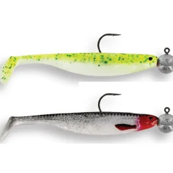 Westin ShadTeez Slim 7,5cm R 'N R 5g #2/0 2pcs fertig montiert| Sets Spinnfischen|Barschköder