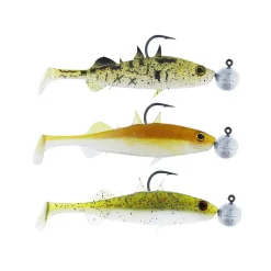 Westin Stanley The Stickleback Shadtail R 'N R 5,5cm 5g #2/0 3pcs Gummifischset| Sets Spinnfischen|Barsch Gummiköder