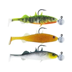 Westin Stanley The Stickleback Shadtail R 'N R 5,5cm 5g #2/0 3pcs Gummifischset| Sets Spinnfischen|Barsch Gummiköder
