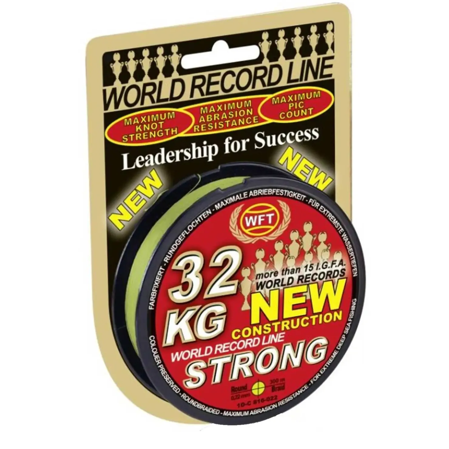 WFT 51KG EXACT Catb. 20.000 0,32mm 440m Geflochtene Angelschnur| Geflochtene Angelschnur