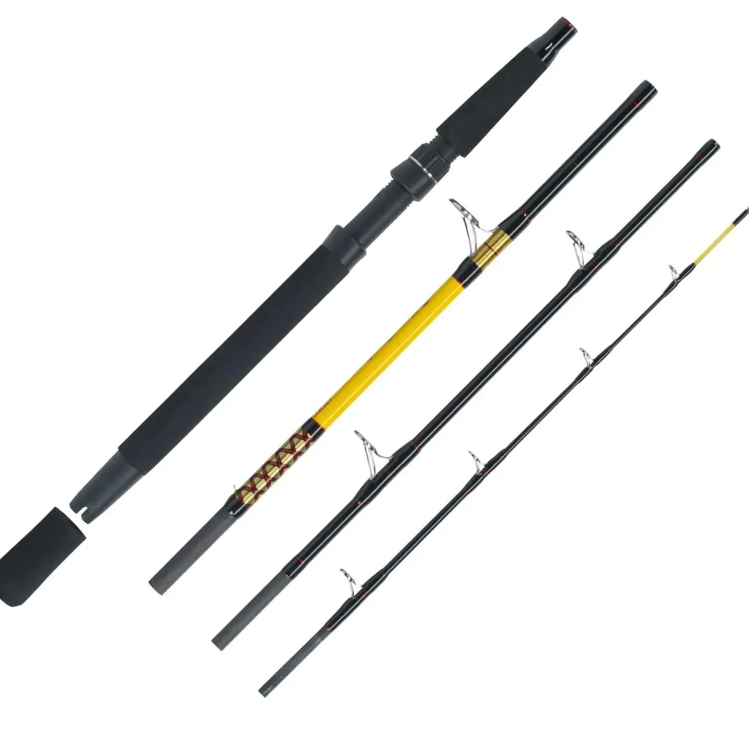 WFT Never Crack Fjordspin Travel 4 Teile 2,10m 100-400g Reiserute| Steckruten