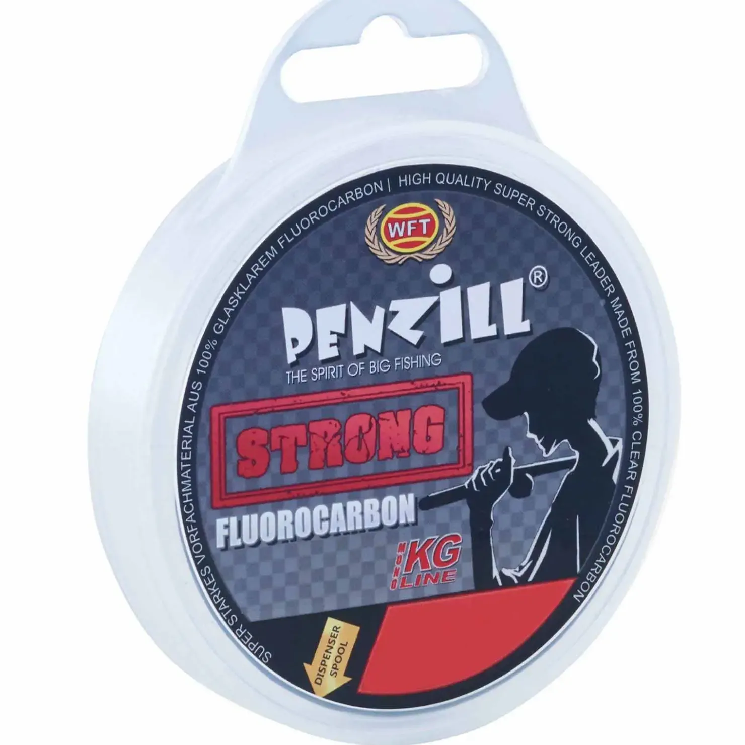 WFT Penzill Fluorocarbon Strong 100m 0,20mm 3,1kg Vorfachschnur| Fluorocarbon Vorfach|Vorfachschnur