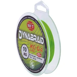WFT Round Dynabraid G4 Chartreuse 7KG 150m 0,08mm Geflochtene Schnur| Geflochtene Angelschnur