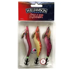 Williamson Killer Shrimp Kit 2.5 3Pcs Tintenfischköder-Set| Set Kunstköder & Zubehör|Spezialköder Meeresangeln