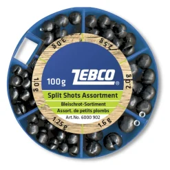 Zebco Bleischrot-Sortiment 100g. grob| Sets Feederangeln Und Co|Sets Friedfischangeln