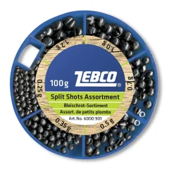 Zebco Bleischrot-Sortiment 100g, fein| Sets Feederangeln Und Co|Sets Friedfischangeln