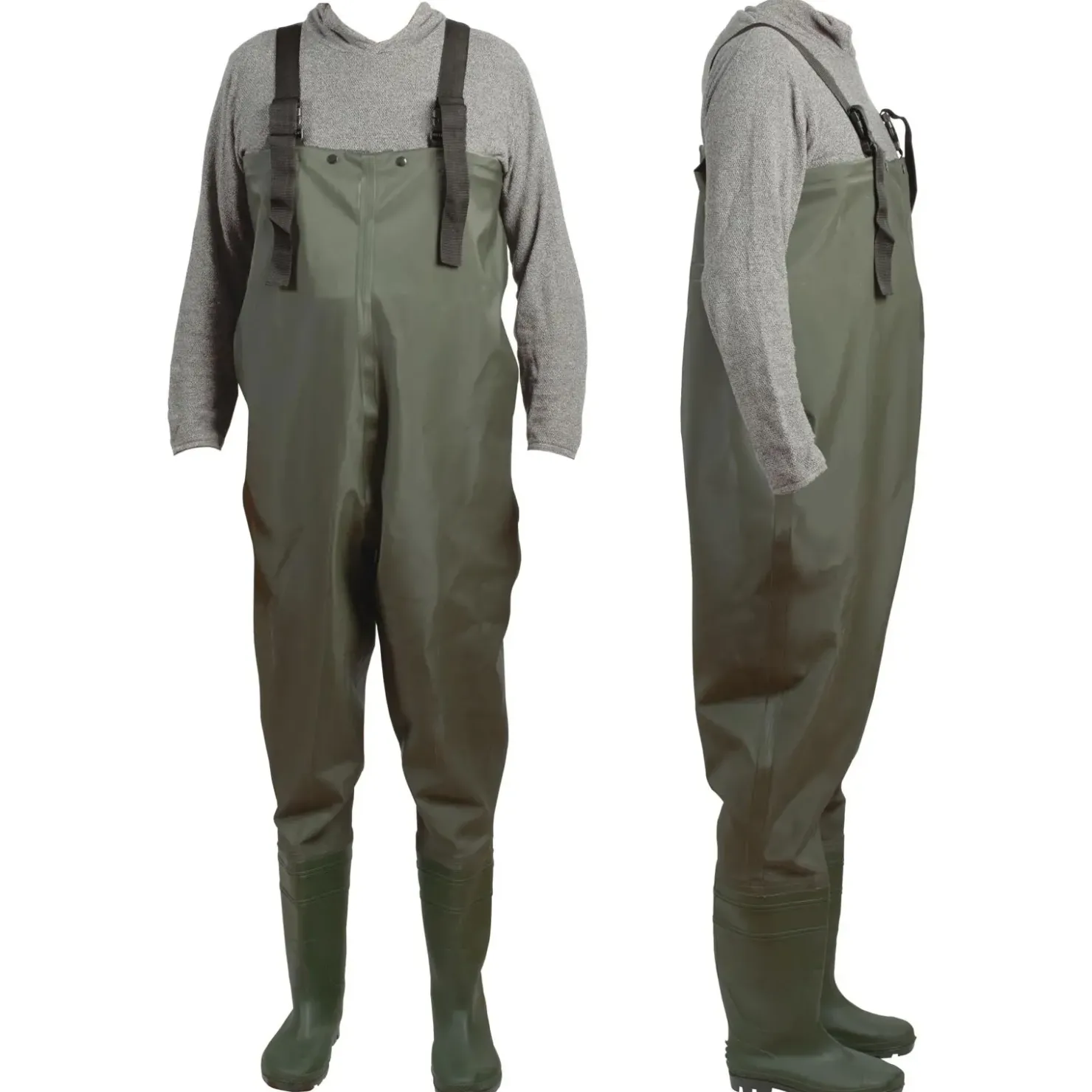 Zebco PVC Wader EU 40-41 Green Wathose| Watstiefel & Wathosen