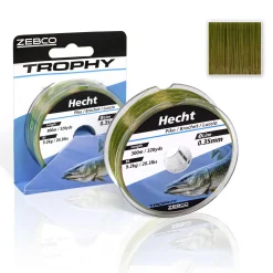 Zebco Trophy Hecht 0,35mm 300m TOP Angelschnur| Spezial Angelschnur|Monofile Angelschnur