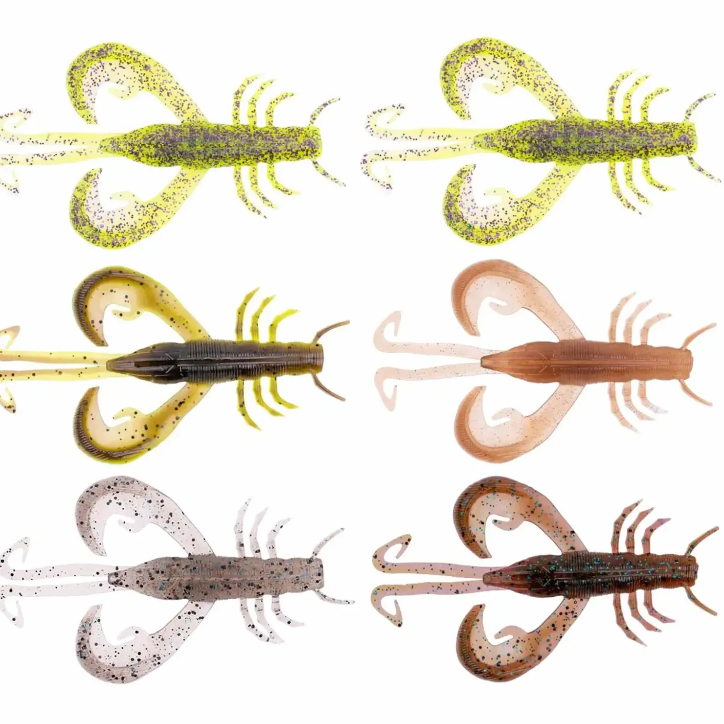 Zeck Fishing Zeck BA Edward 4,5cm 6pcs Creature Bait Gummiköder| Hechtköder|Gummikrebse