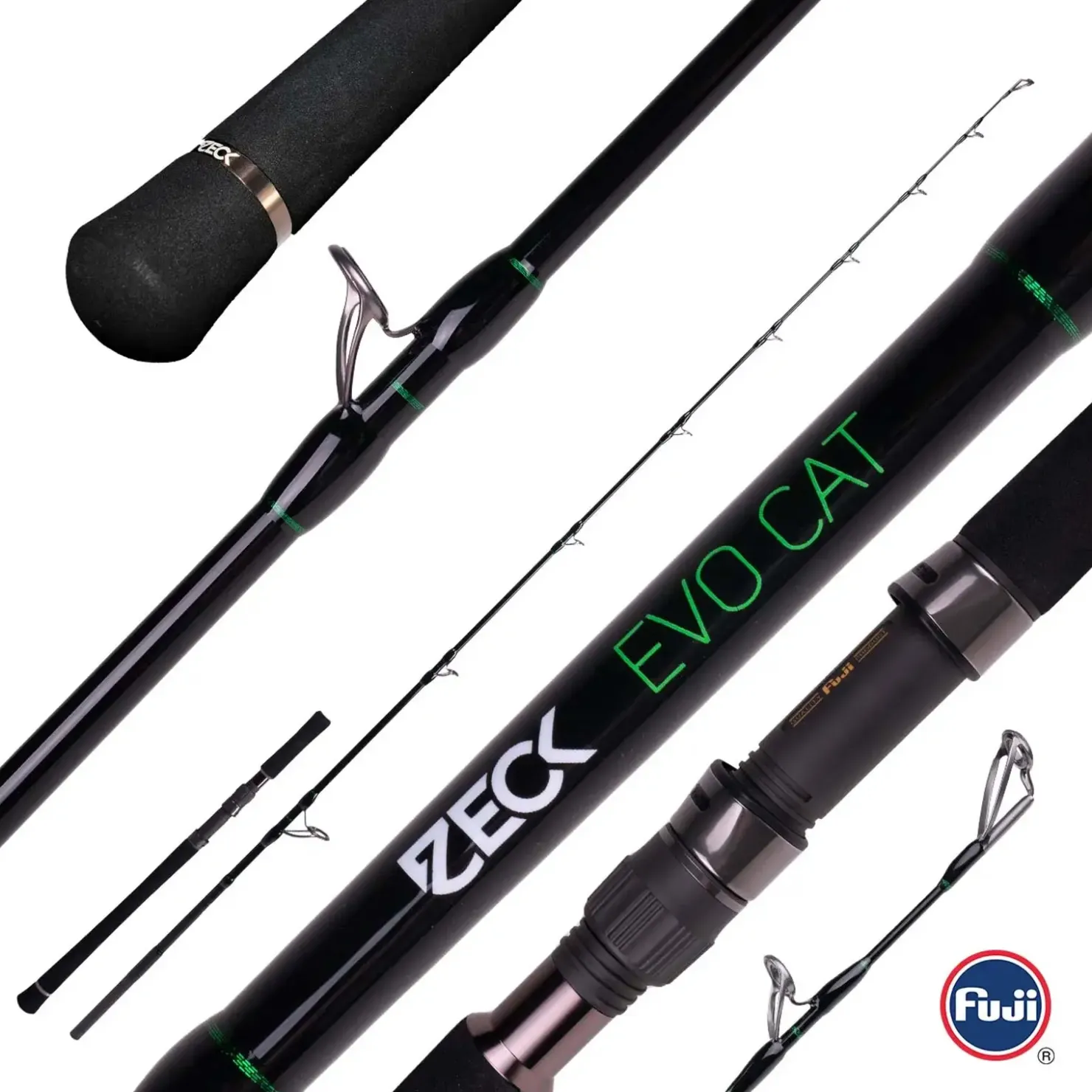 Zeck Fishing Zeck Evo Cat Vertic 1,90m bis 180g Wels-Vertikalrute| Waller Spinn & Vertikalruten|Vertikal Ruten