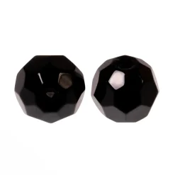 Zeck Fishing Zeck Faceted Glass Beads Black 8mm 10Stk. Angelzubehör| Texas & Carolina Rig|Texas & Carolina Bleie