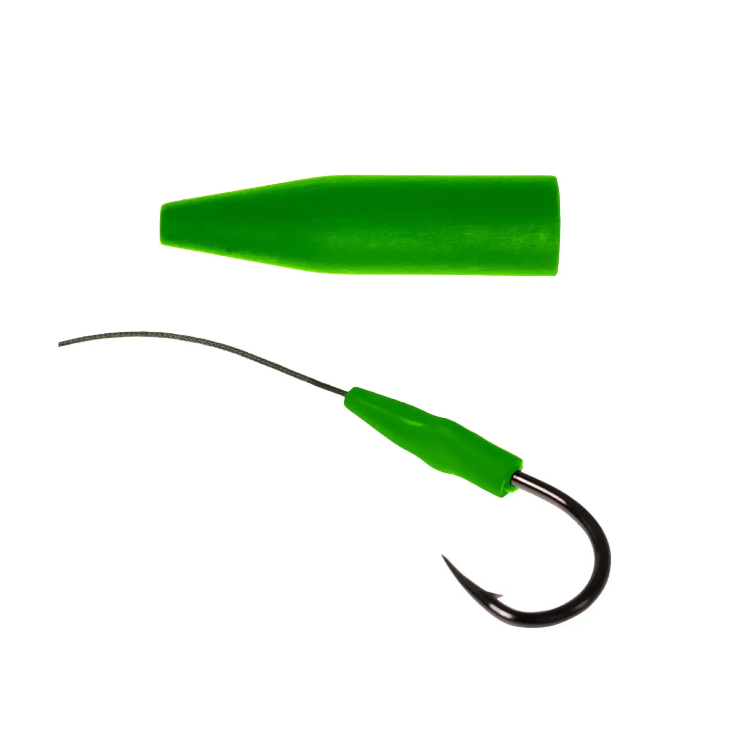 Zeck Fishing Zeck Hook Sleeve M-XL 10Stk. Knotenschutz| Wallermontage Kleinteile|Waller Vorfachschnüre