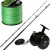 Zeck Fishing Zeck Wels Combo Pro Cat Skyrock - HR20 - Hulk Line Waller Angelset 5| Waller Stellfisch Combos|Angelcombo Wels